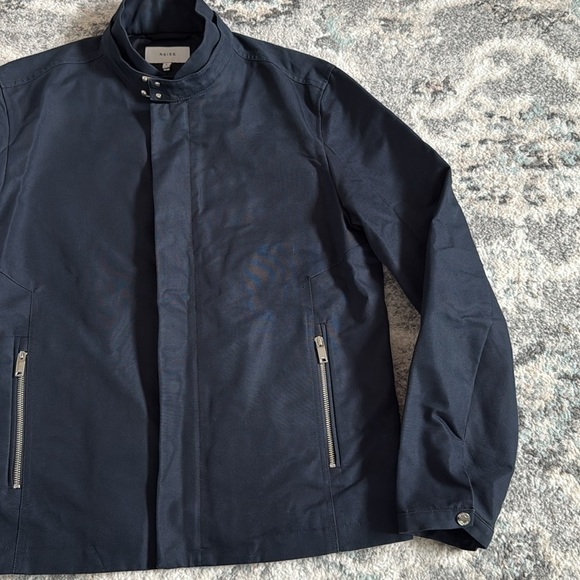 Men’s Reiss Bartlett Jacket in Navy - Picture 3 of 11